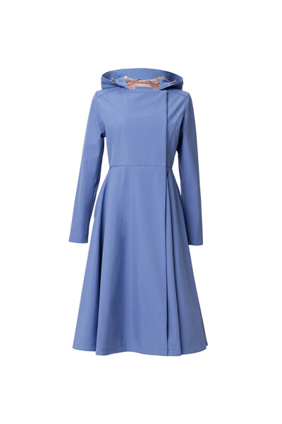 Blue Breeze powder blue women's coat on light background 