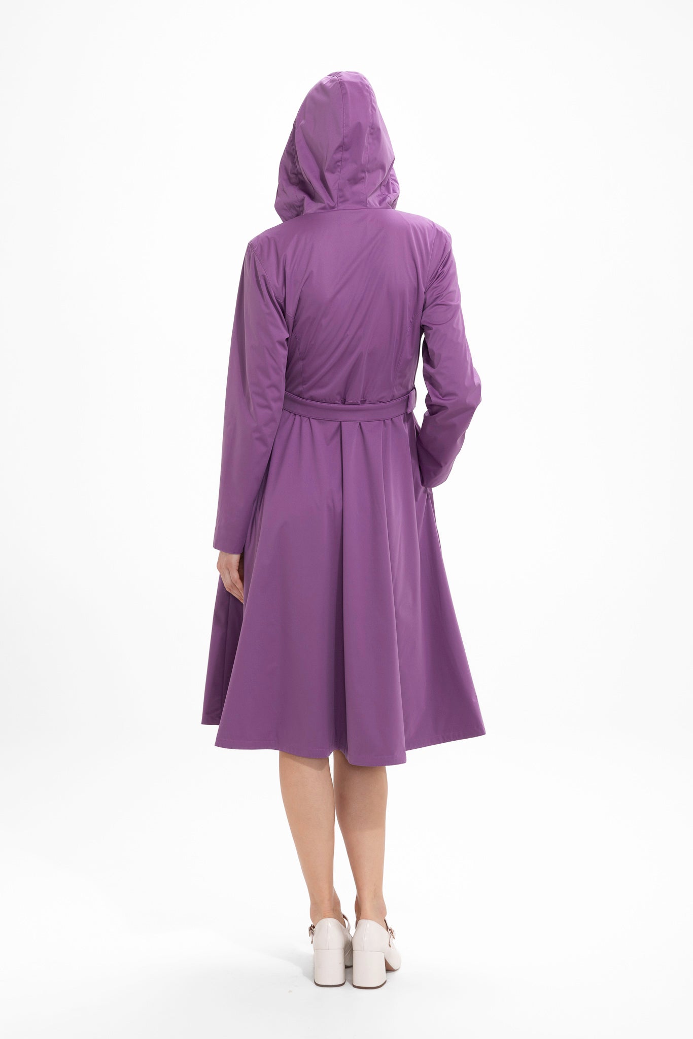 Double Breasted Trench Coat for Spring in Purple | Lavender Dusk