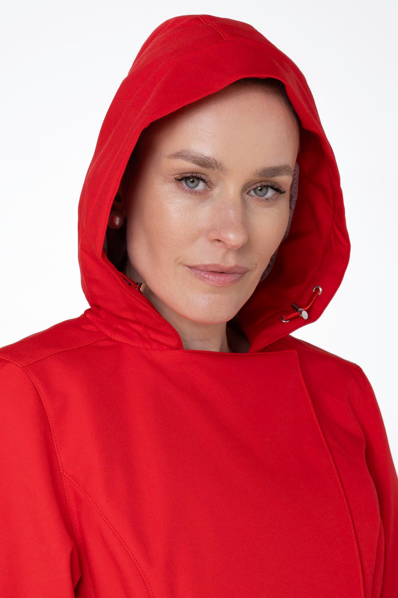 Double Breasted Trench Coat in Bright Red | Queen of Hearts