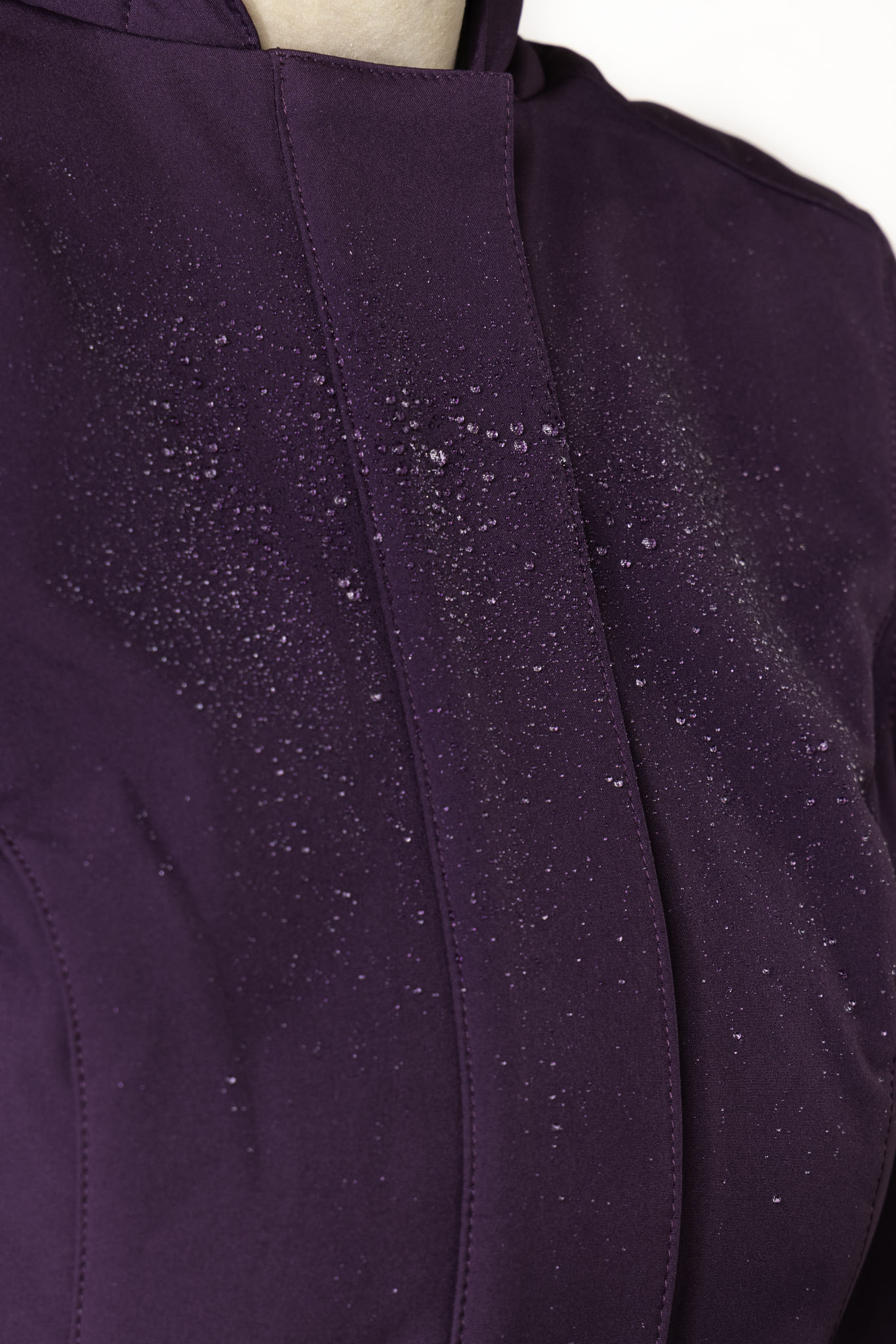 Fit and Flare Coat with Pleated Skirts in Dark Purple | Ruby Purple