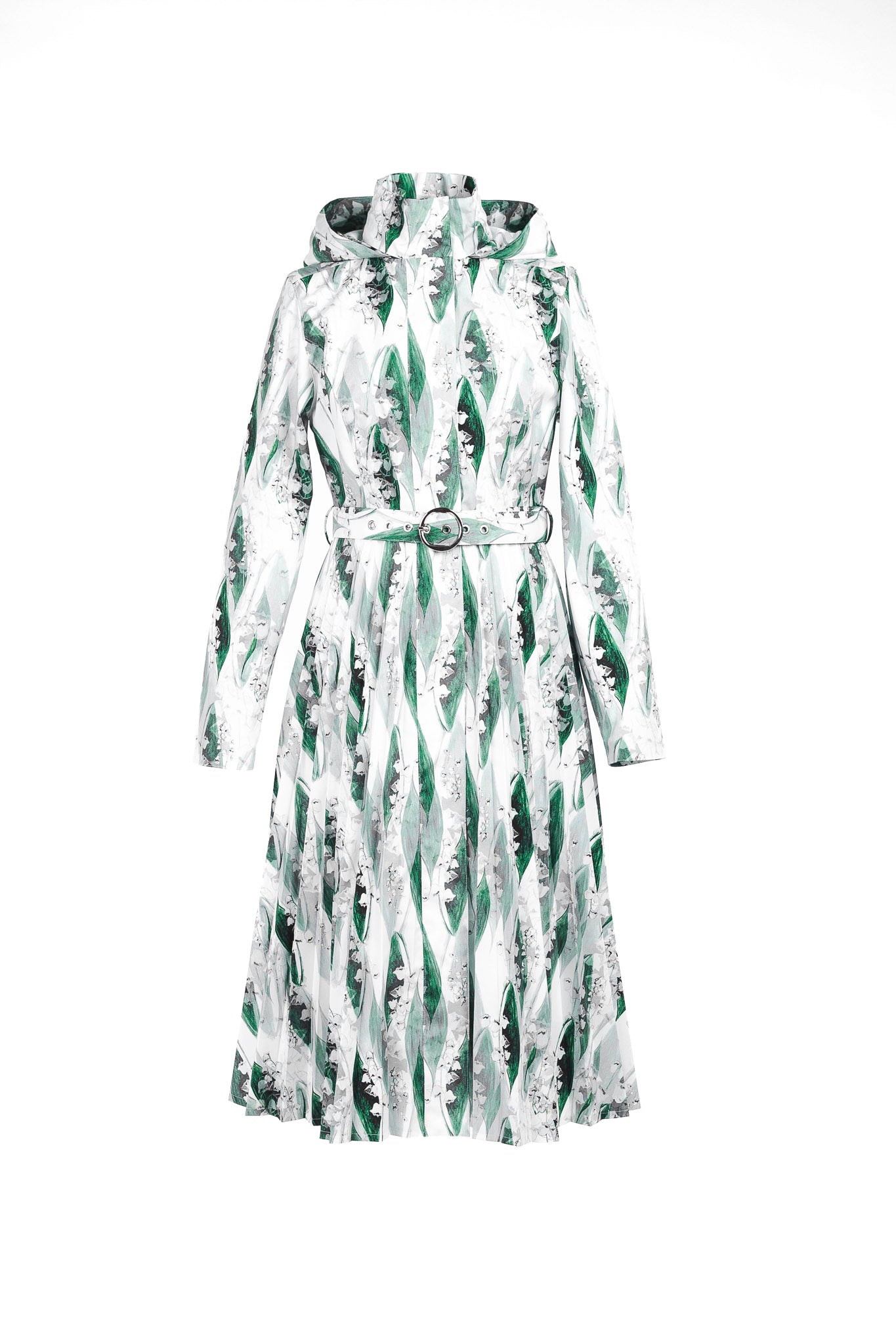 Whispers of May waterproof women's coat isolated on light background