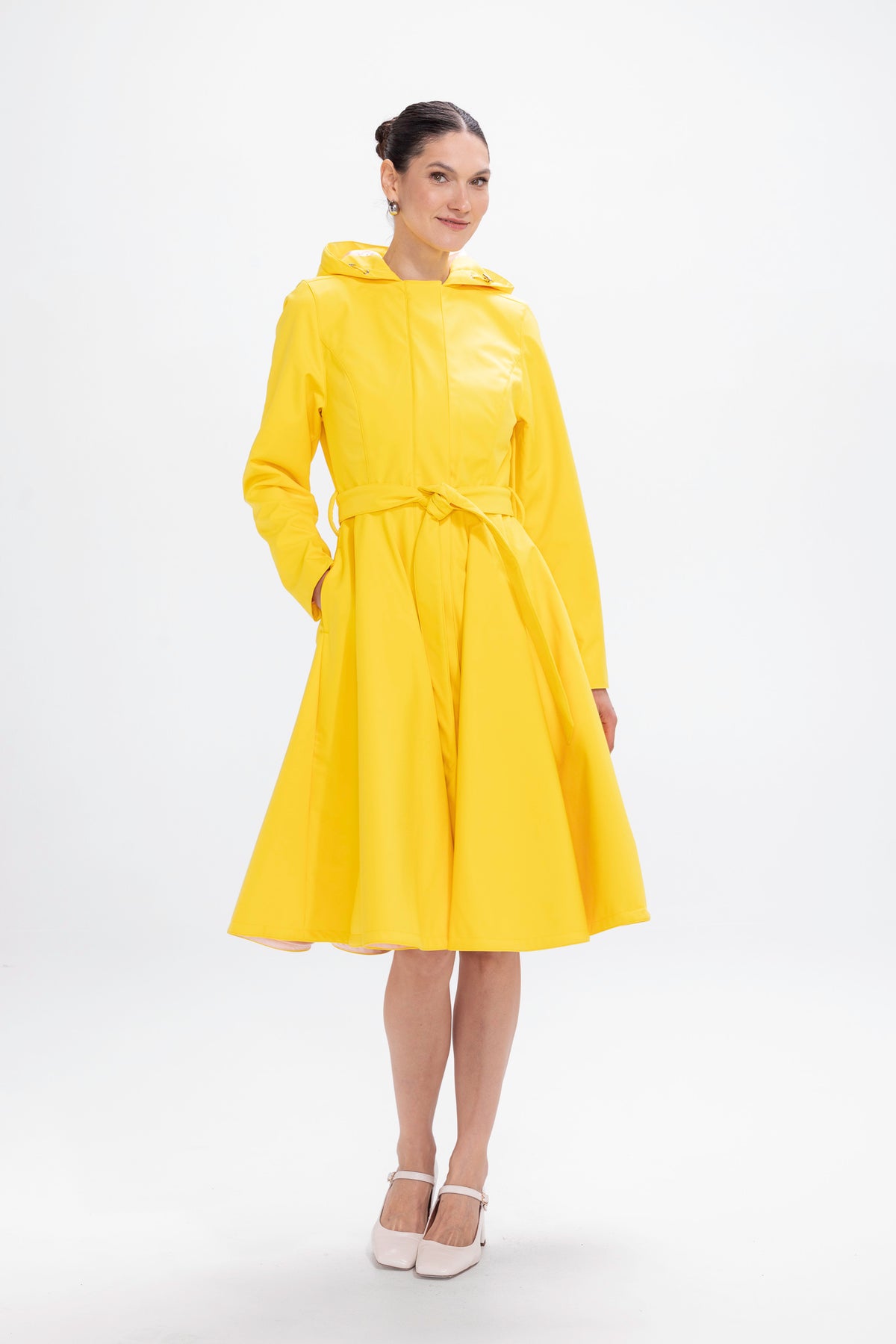 'Yellow Sun' coat in size S tall (with imperfection)