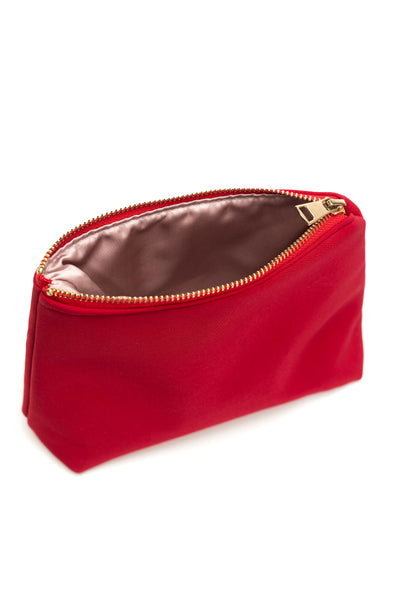 Deep Red Makeup Bag | Scarlet Red