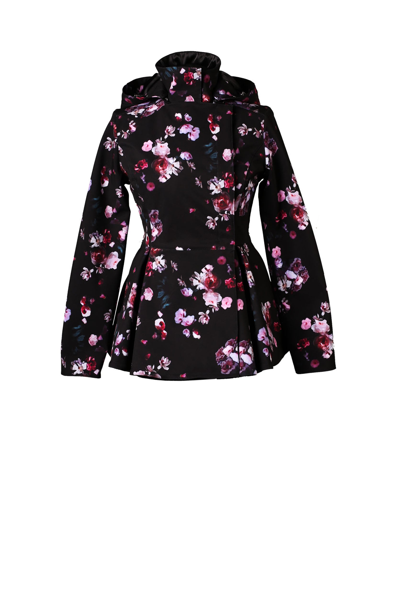 Peplum rain sale jacket