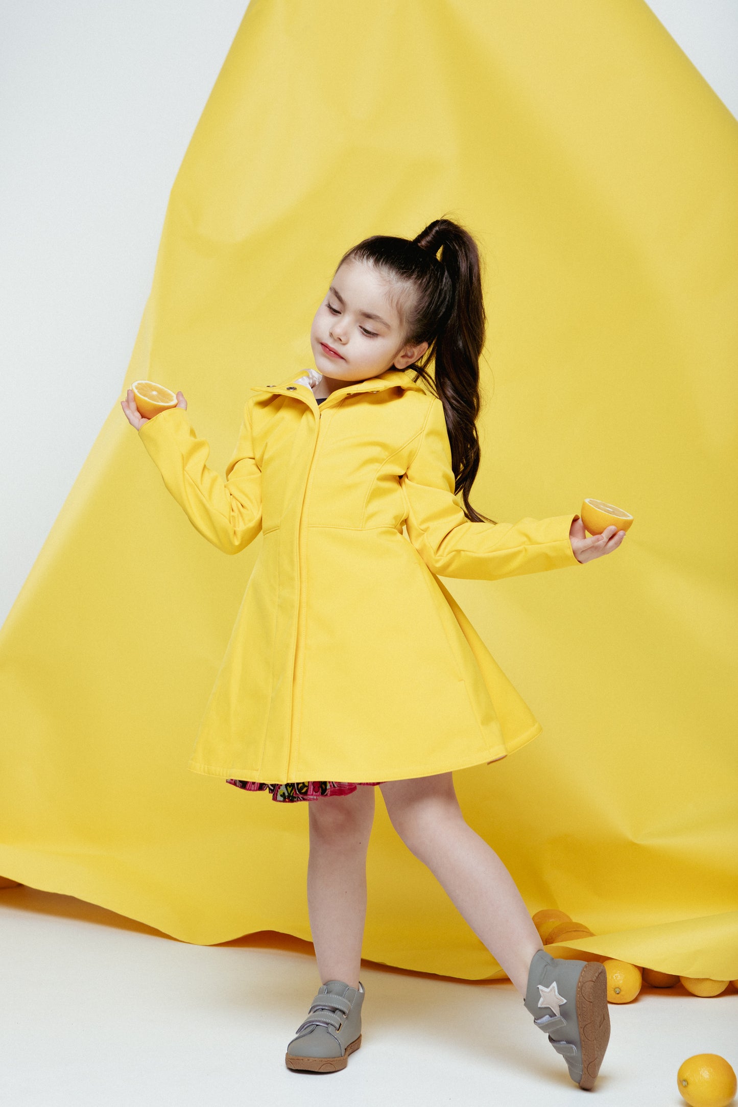 Girls' Yellow Raincoat 