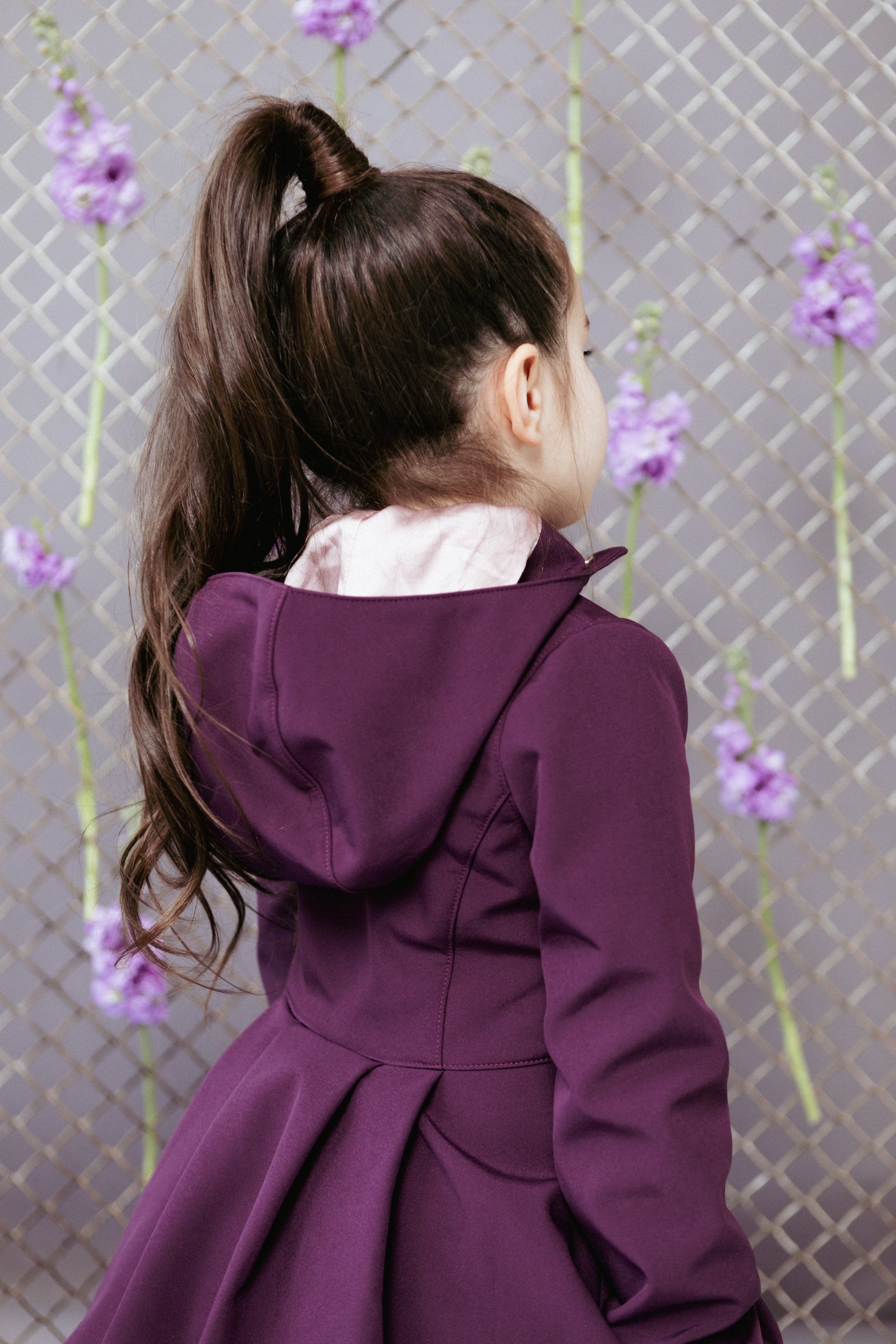 Childrens sale purple coat