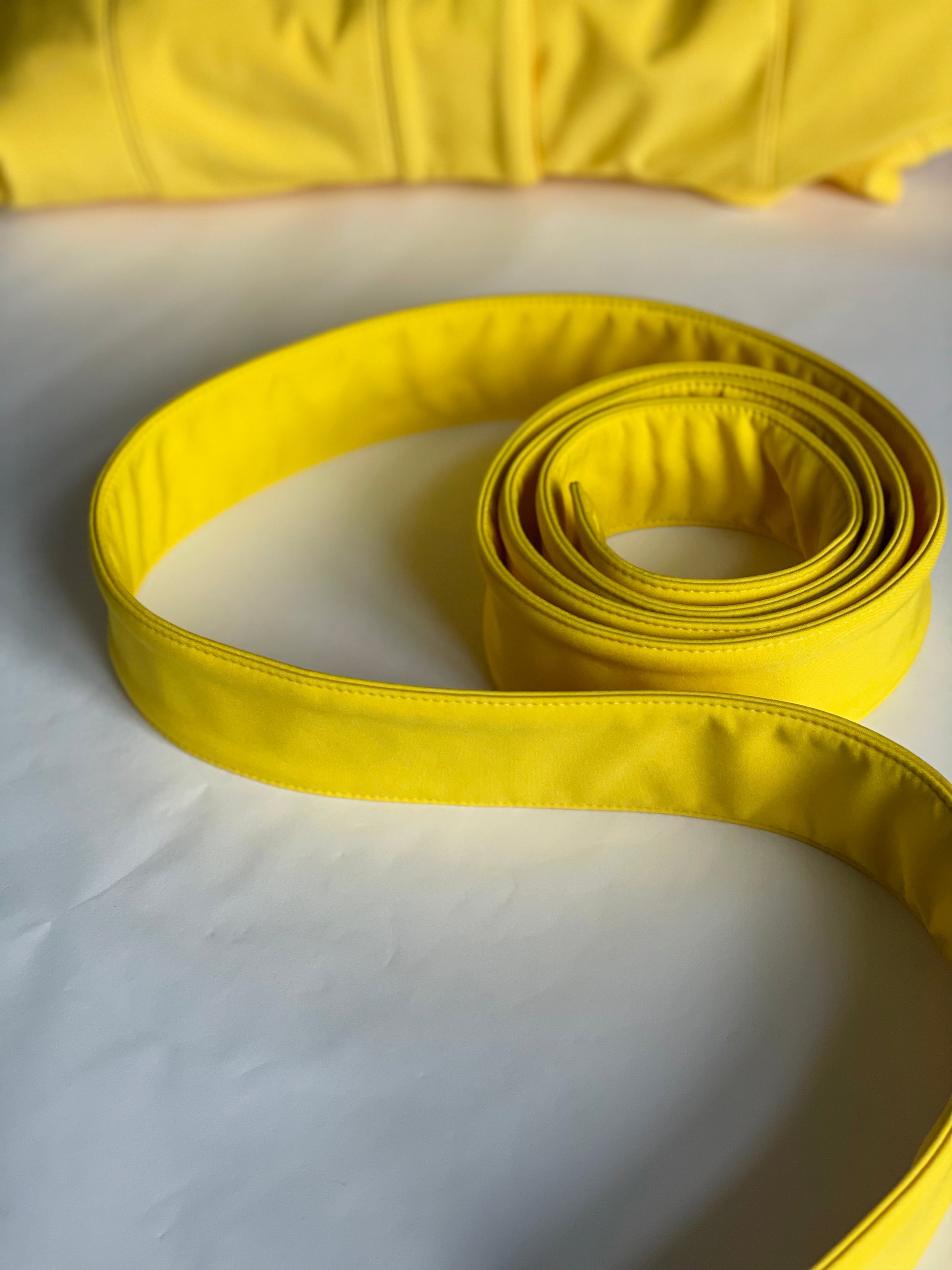 Solid yellow matching belt